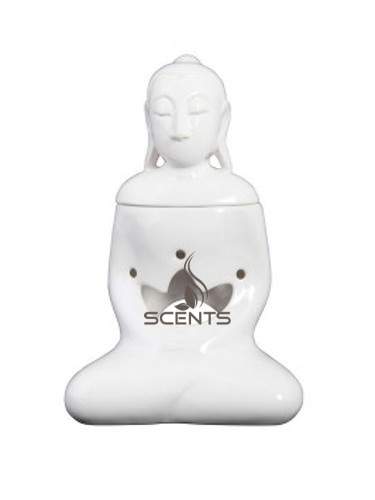 Аромалампа, подсвечник, элемент декора Статуя Будды белая